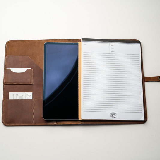The Vanderbilt 2.0 Fine Leather Portfolio Padfolio - Groomsmen or Bridesmaid Gift