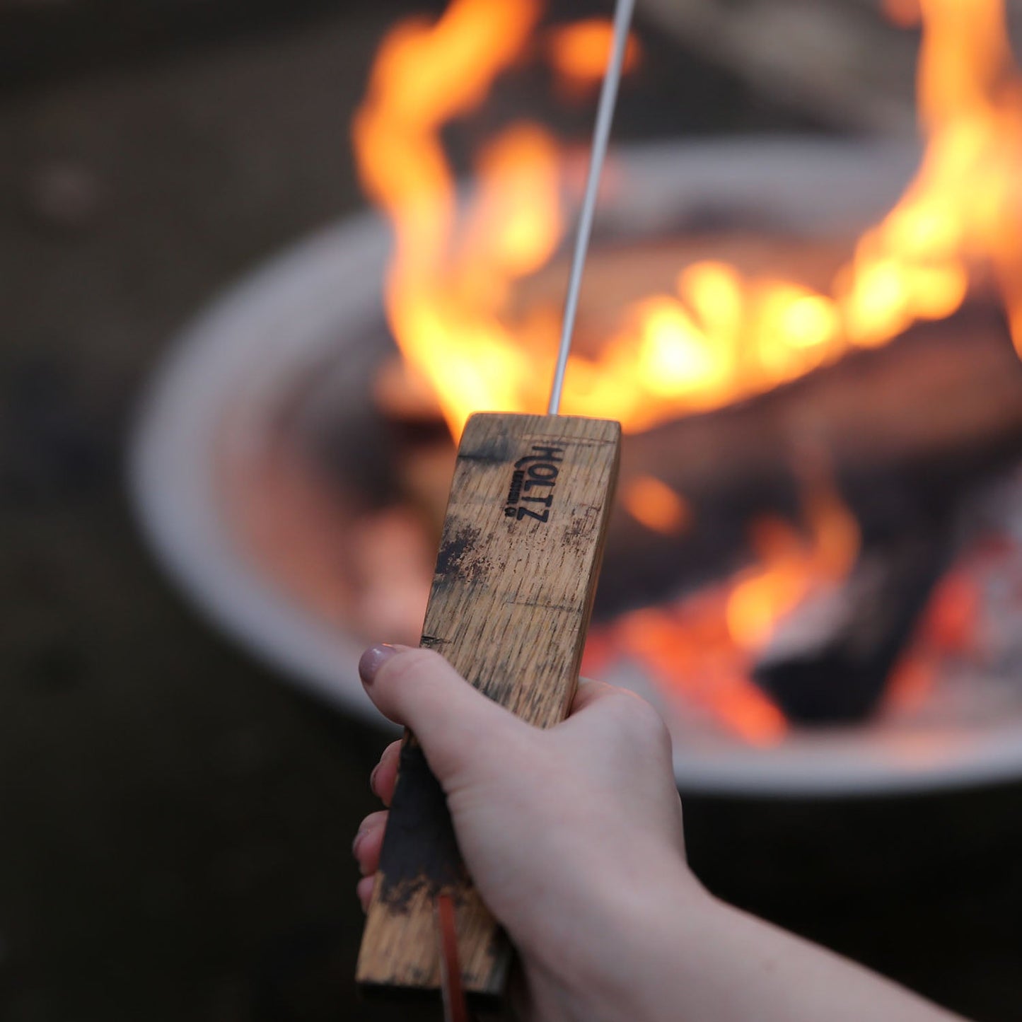 Set of 4 Tennessee Whiskey Barrel Marshmallow Hot Dog Roasting Sticks - Grooms Gift - Wedding Gift