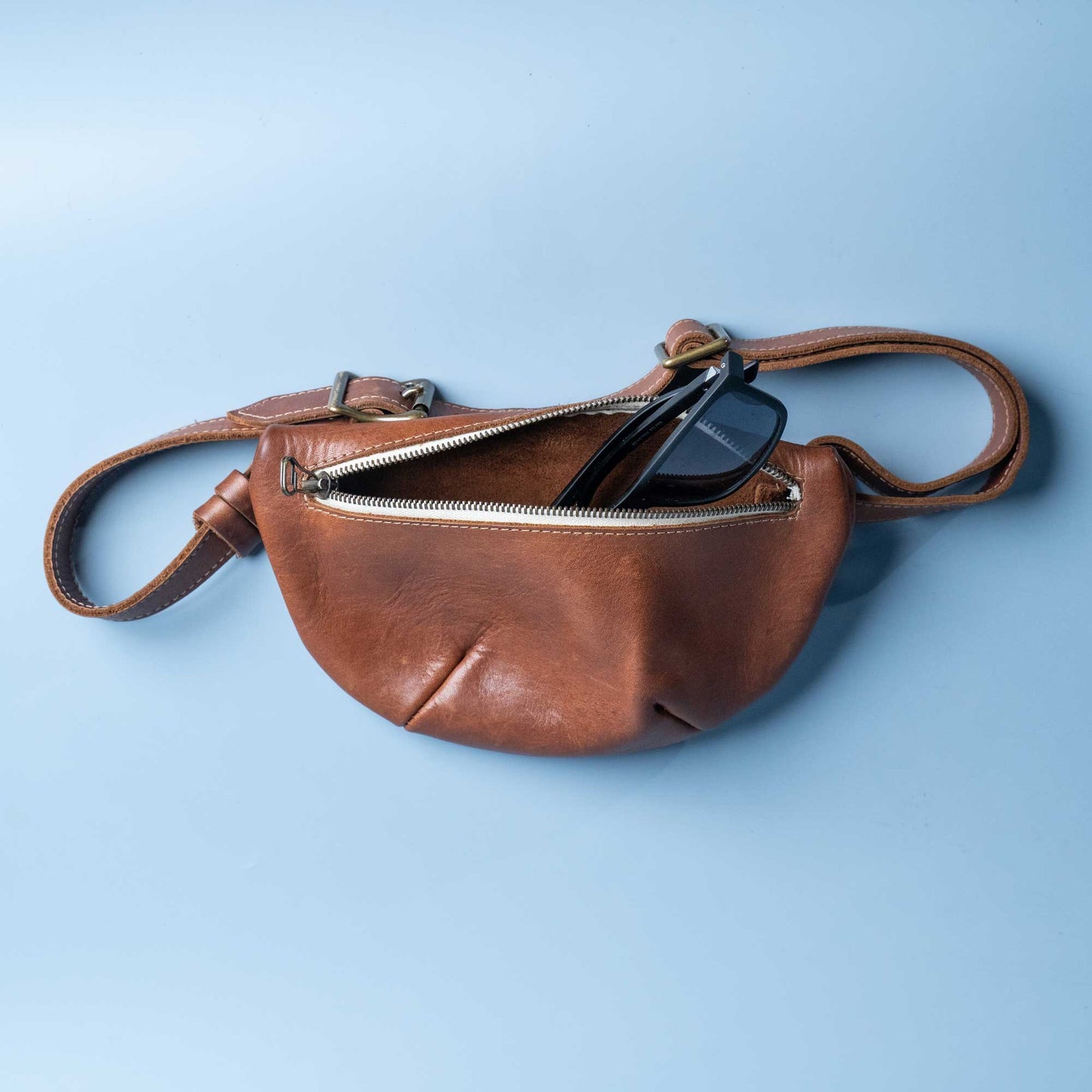 The Sage Crossbody Fine Leather Fanny Pack Bag - Bridesmaid Gift