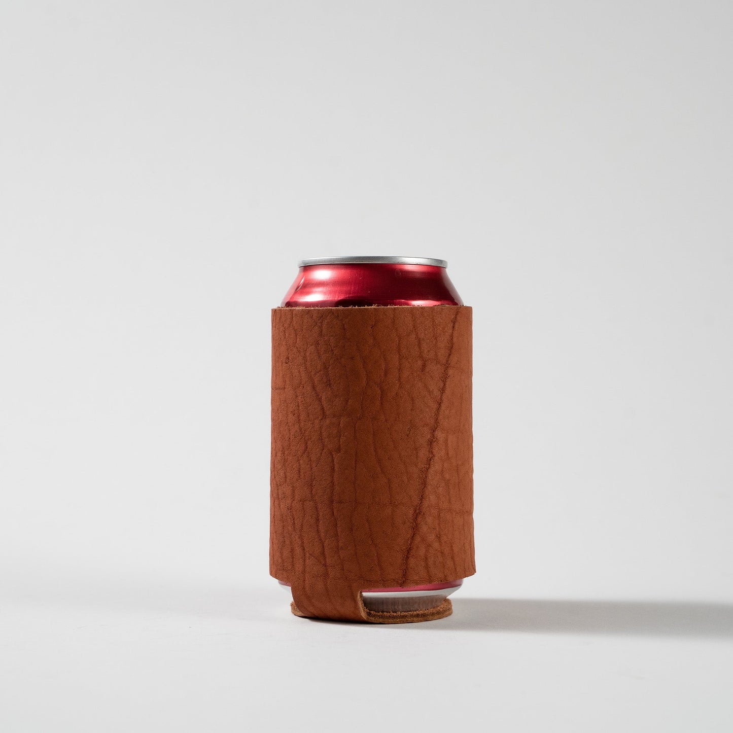 The Blitz Can Coozie - Personalized Bison Full-Grain Leather - Grooms Gift - Wedding Party Gift