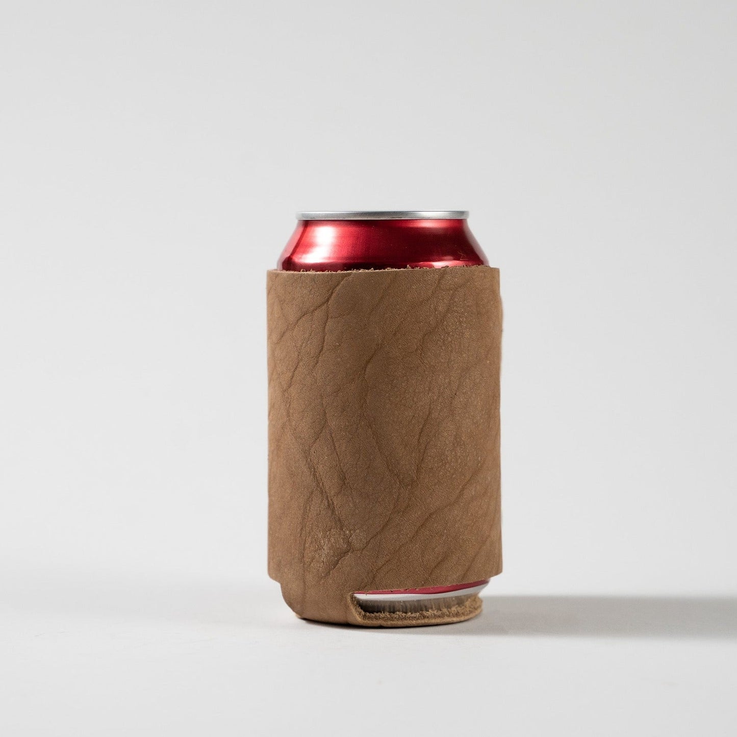 The Blitz Can Coozie - Personalized Bison Full-Grain Leather - Grooms Gift - Wedding Party Gift
