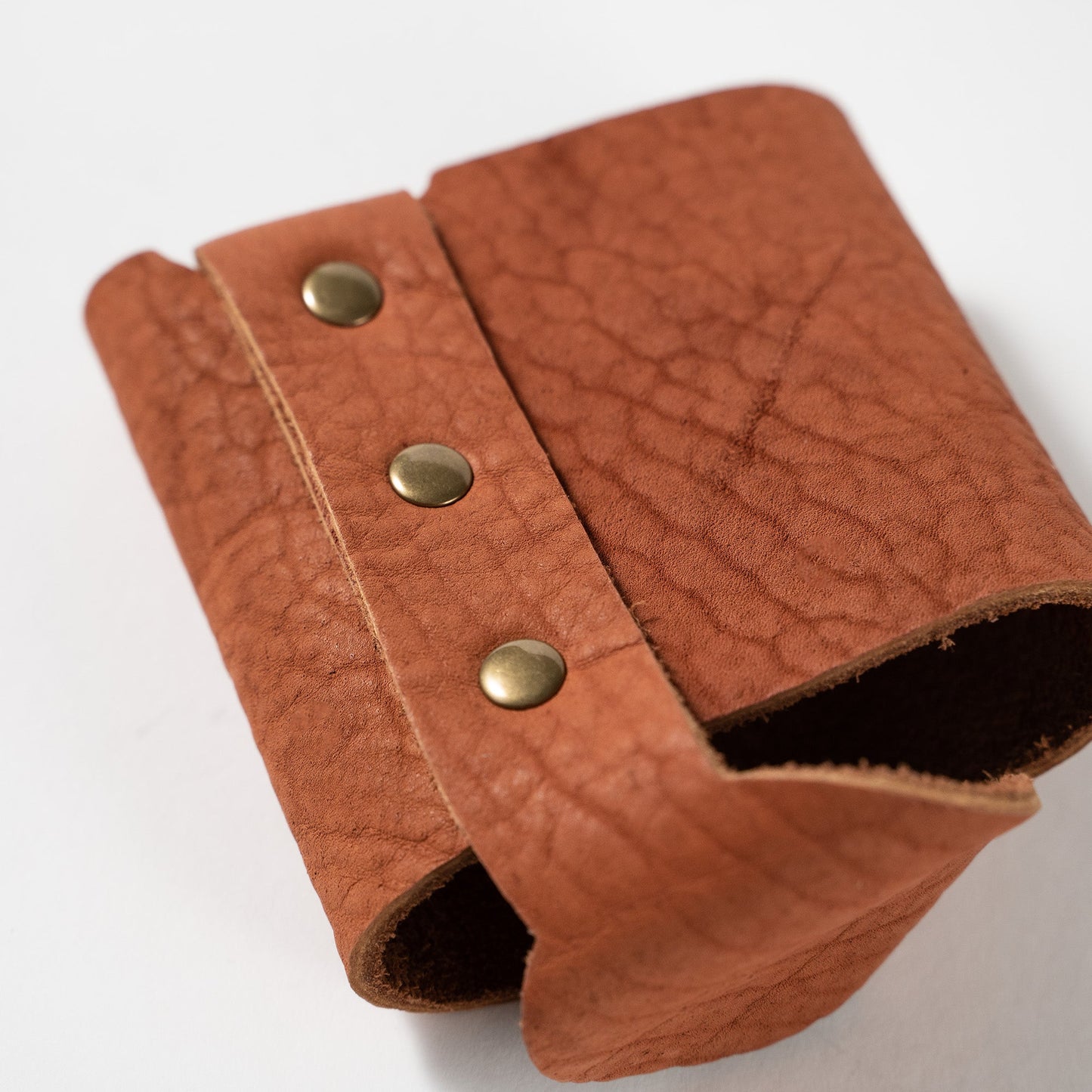 The Blitz Can Coozie - Personalized Bison Full-Grain Leather - Grooms Gift - Wedding Party Gift