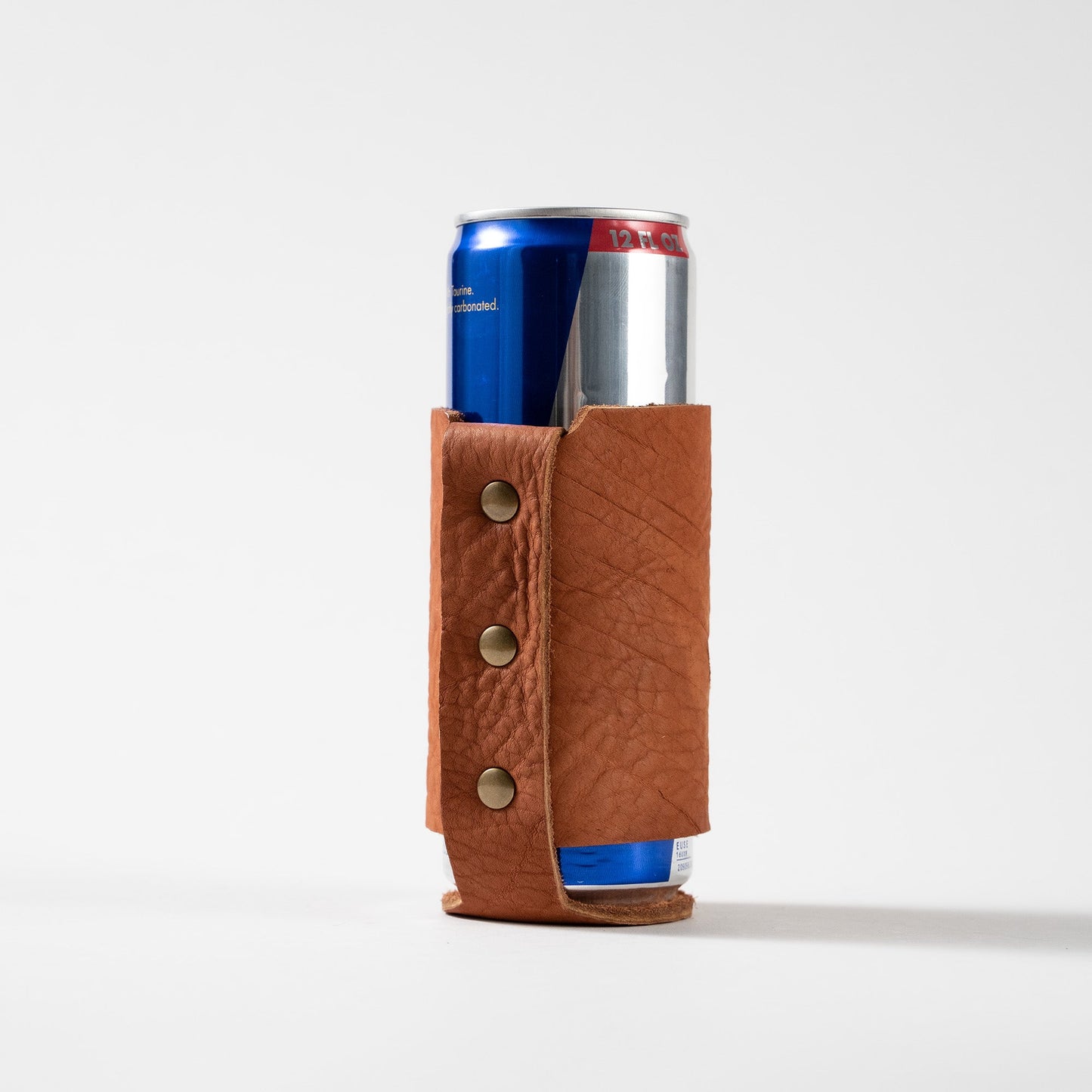 The Blitz Can Coozie - Personalized Bison Full-Grain Leather - Grooms Gift - Wedding Party Gift