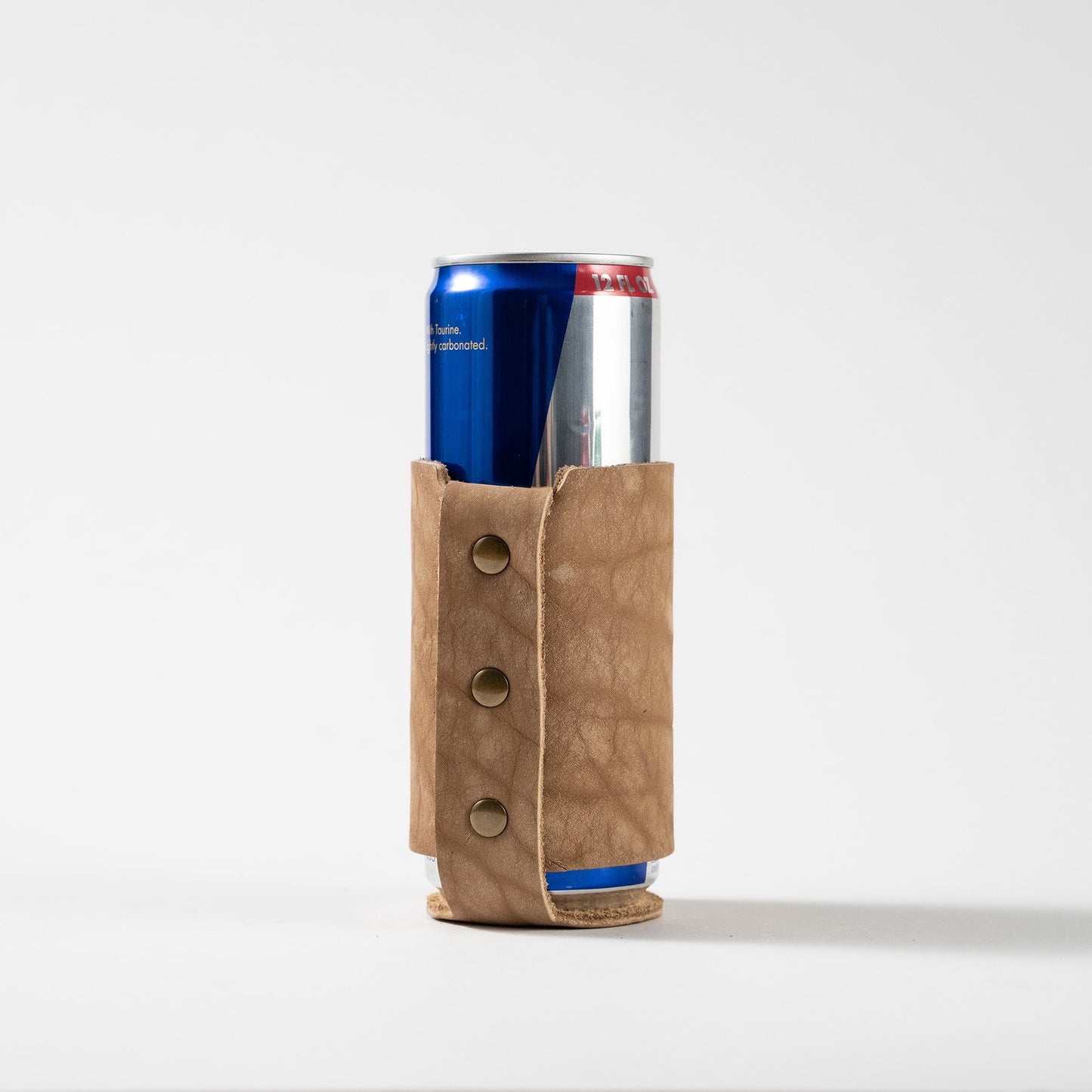 The Blitz Can Coozie - Personalized Bison Full-Grain Leather - Grooms Gift - Wedding Party Gift