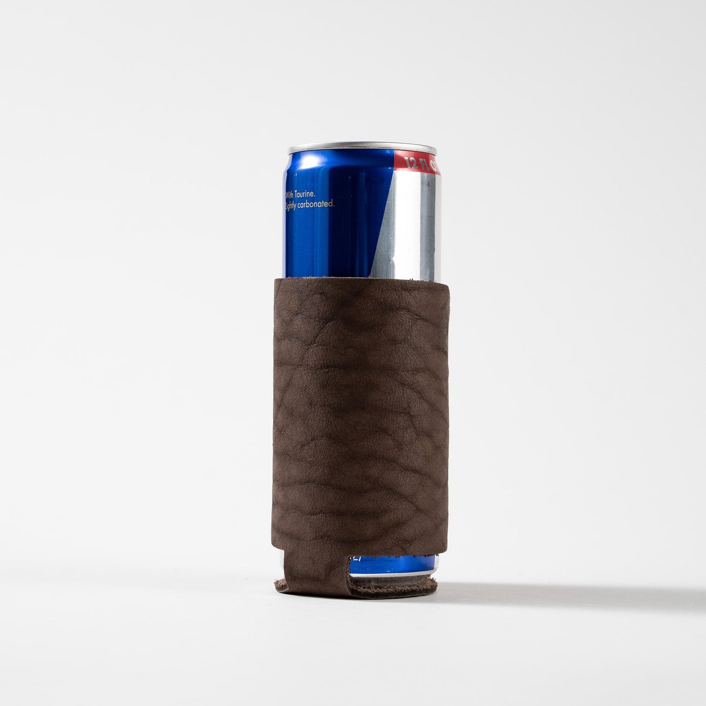The Blitz Can Coozie - Personalized Bison Full-Grain Leather - Grooms Gift - Wedding Party Gift