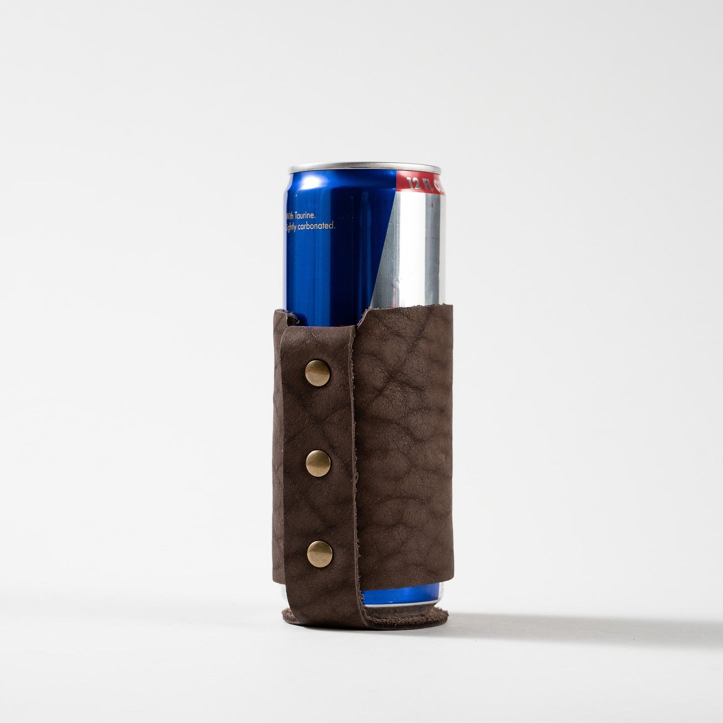 The Blitz Can Coozie - Personalized Bison Full-Grain Leather - Grooms Gift - Wedding Party Gift