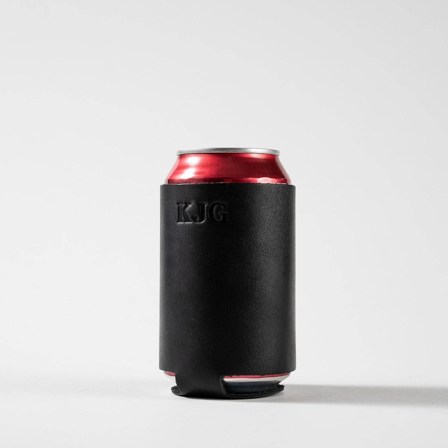 The Blitz Can Coozie - Personalized Full-Grain Leather - Grooms Gift - Wedding Party Gift