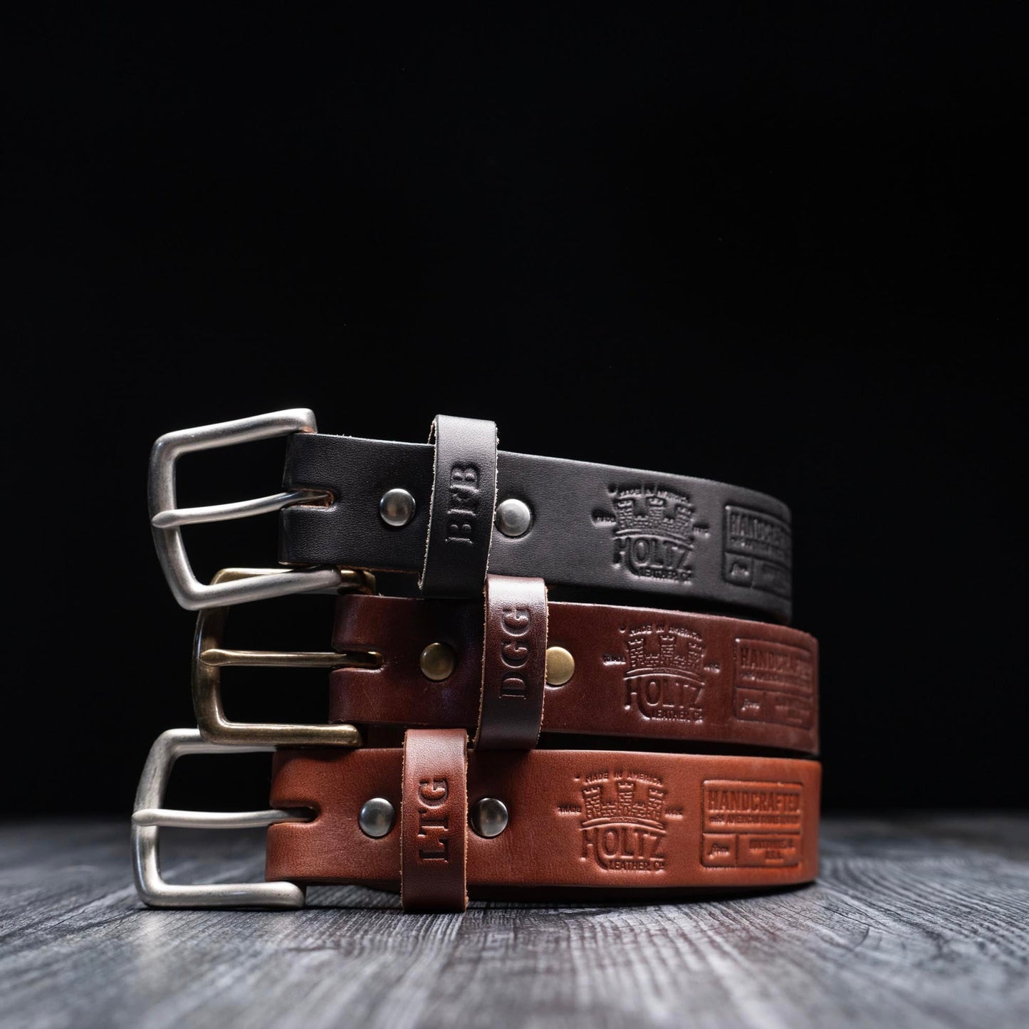 Fine Leather Men's Dress Belt Handcrafted from Bridle Leather - Groomsmen Gift