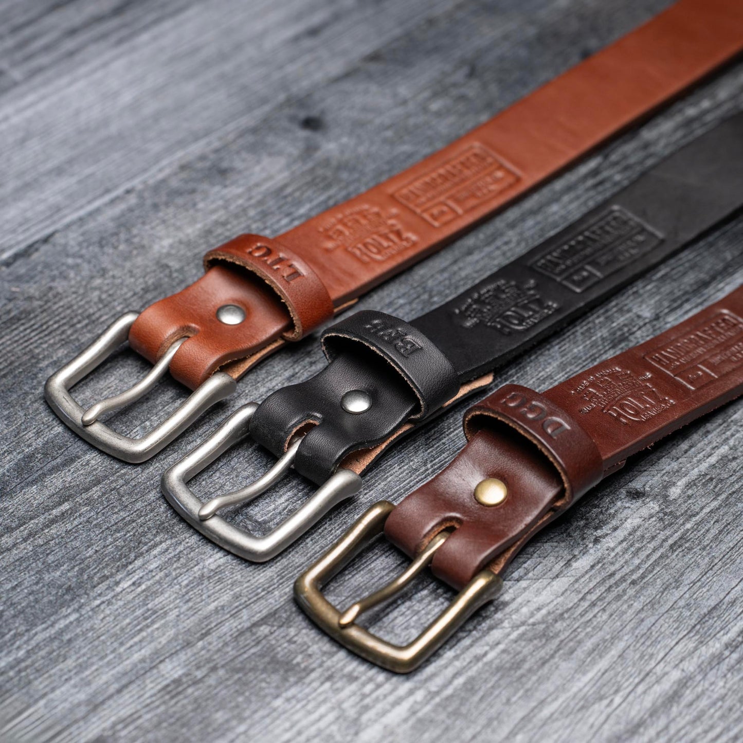Fine Leather Men's Dress Belt Handcrafted from Bridle Leather - Groomsmen Gift