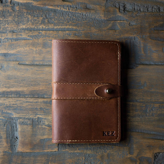 The Surveyor Fine Leather Pocket Journal Cover for Field Notes - Groomsmen or Bridesmaids Gift