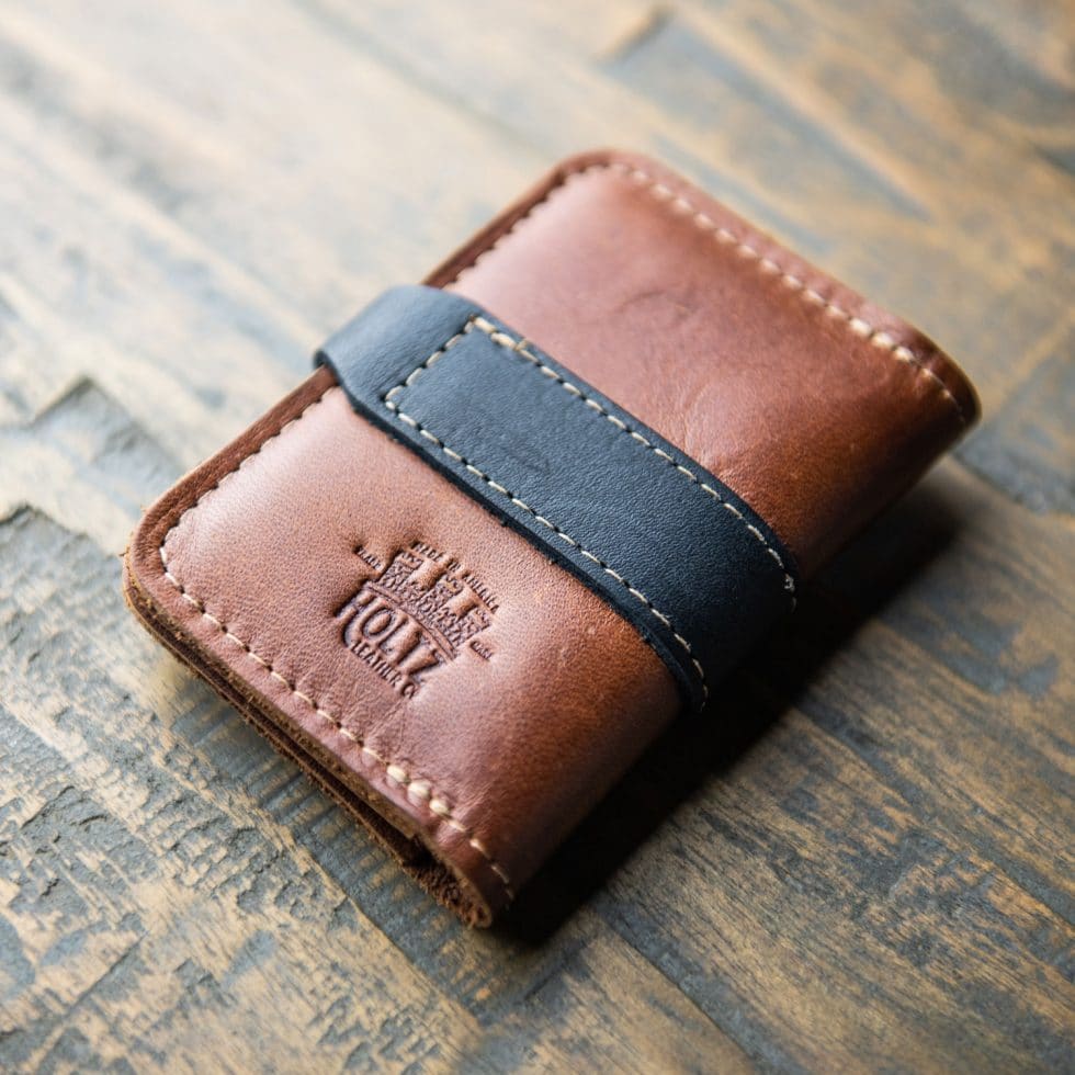 The Doolittle Fine Leather Snap Closure Wallet BiFold - Bridesmaid or Groomsmen Gift