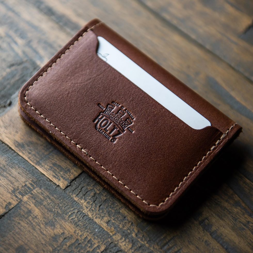 The Gates - Personalized Leather Bifold Money Clip Front Pocket Wallet