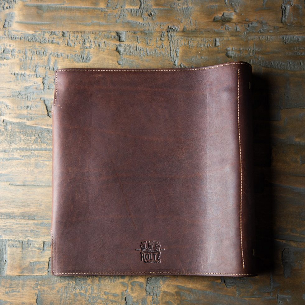 The Langley – Personalized Fine Leather 3 Ring Binder Notebook Photo Album - Wedding Gift