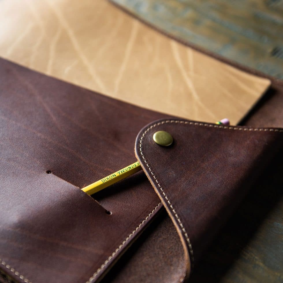 The Langley – Personalized Fine Leather 3 Ring Binder Notebook Photo Album - Wedding Gift