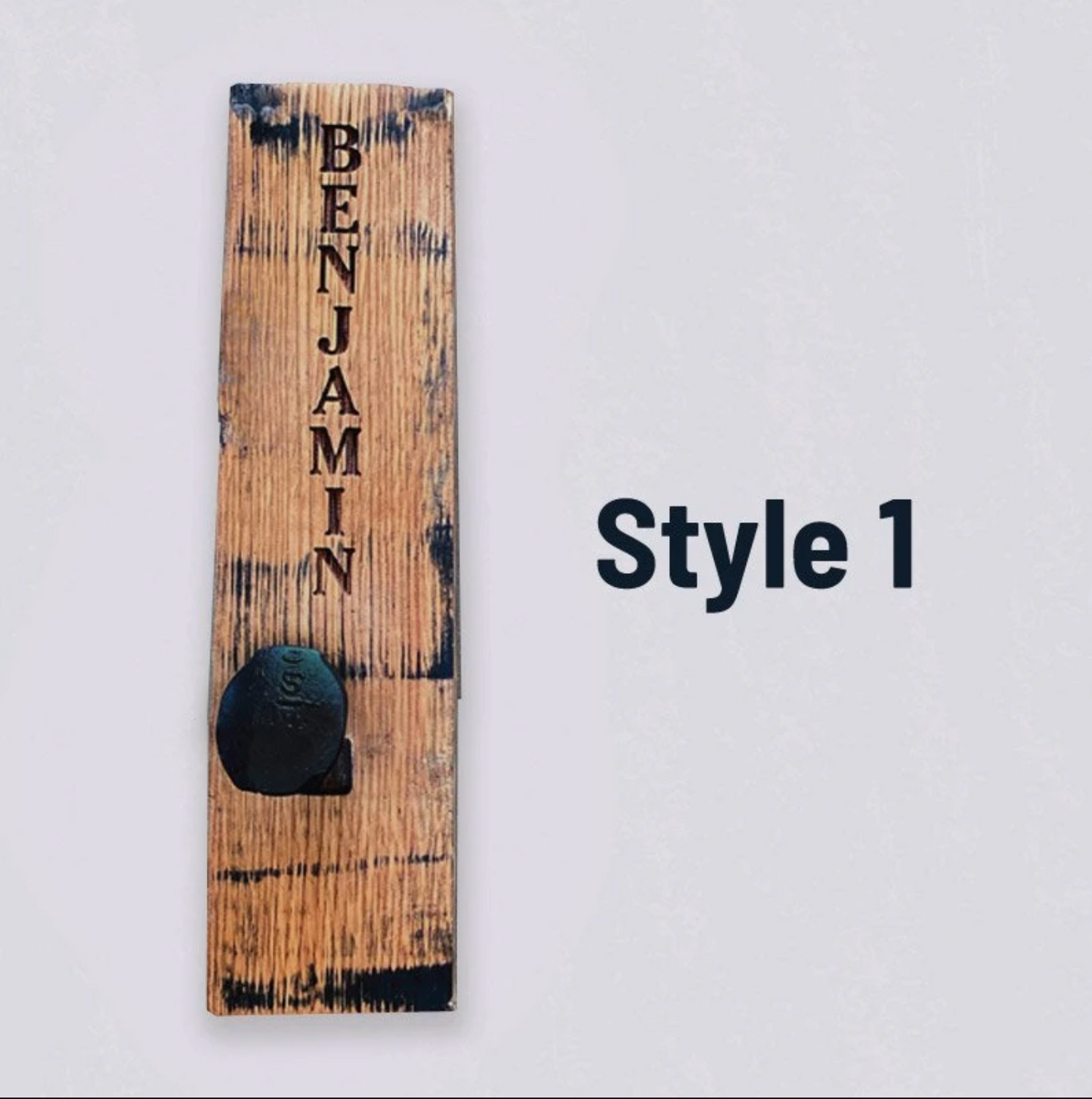 Tennessee Whiskey Barrel Personalized Wall Hangers Mudroom or Entryway Hooks - Wedding Gift for Newlyweds