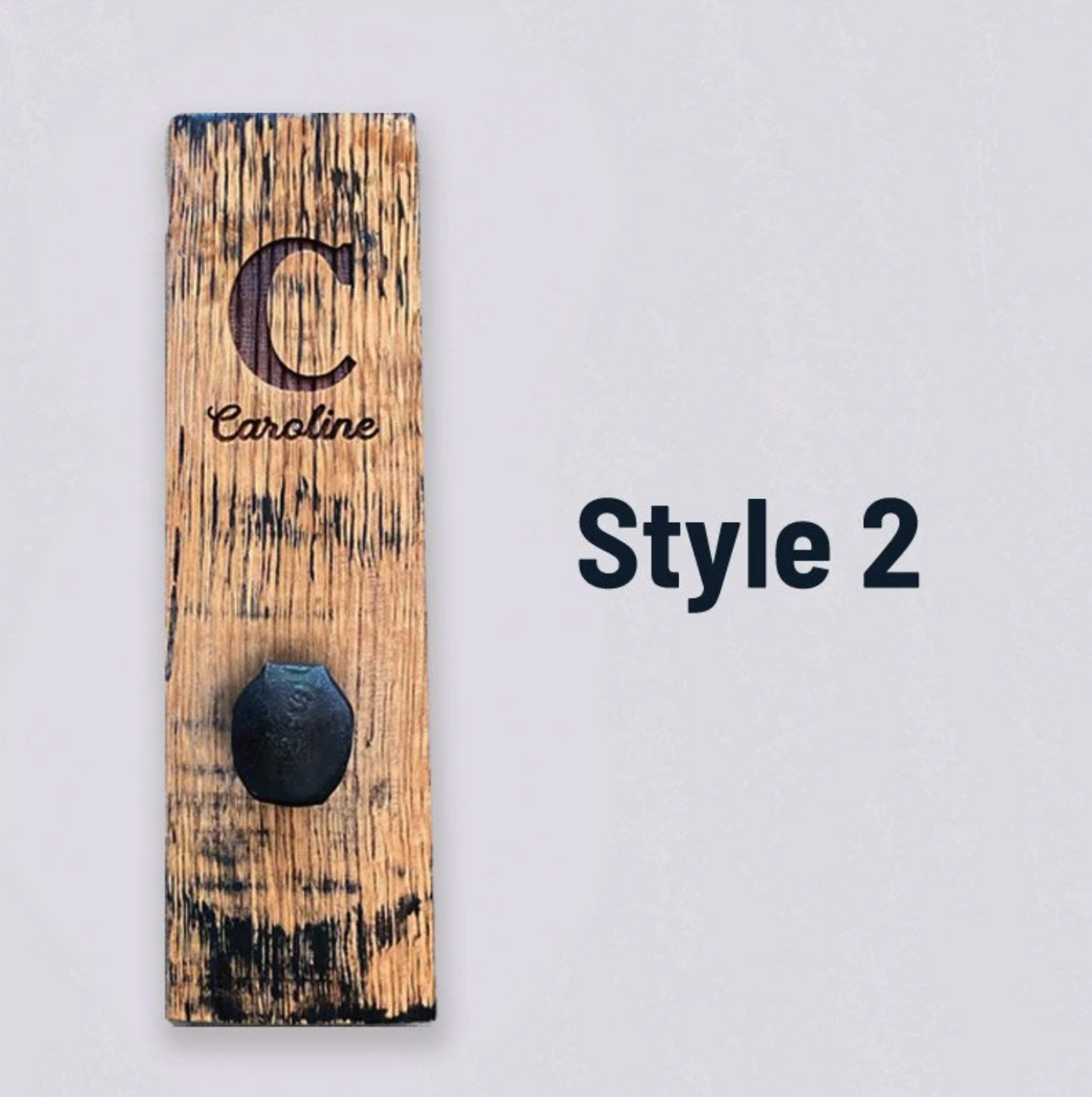 Tennessee Whiskey Barrel Personalized Wall Hangers Mudroom or Entryway Hooks - Wedding Gift for Newlyweds