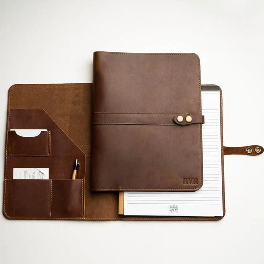 The Vanderbilt 2.0 Fine Leather Portfolio Padfolio - Groomsmen or Bridesmaid Gift
