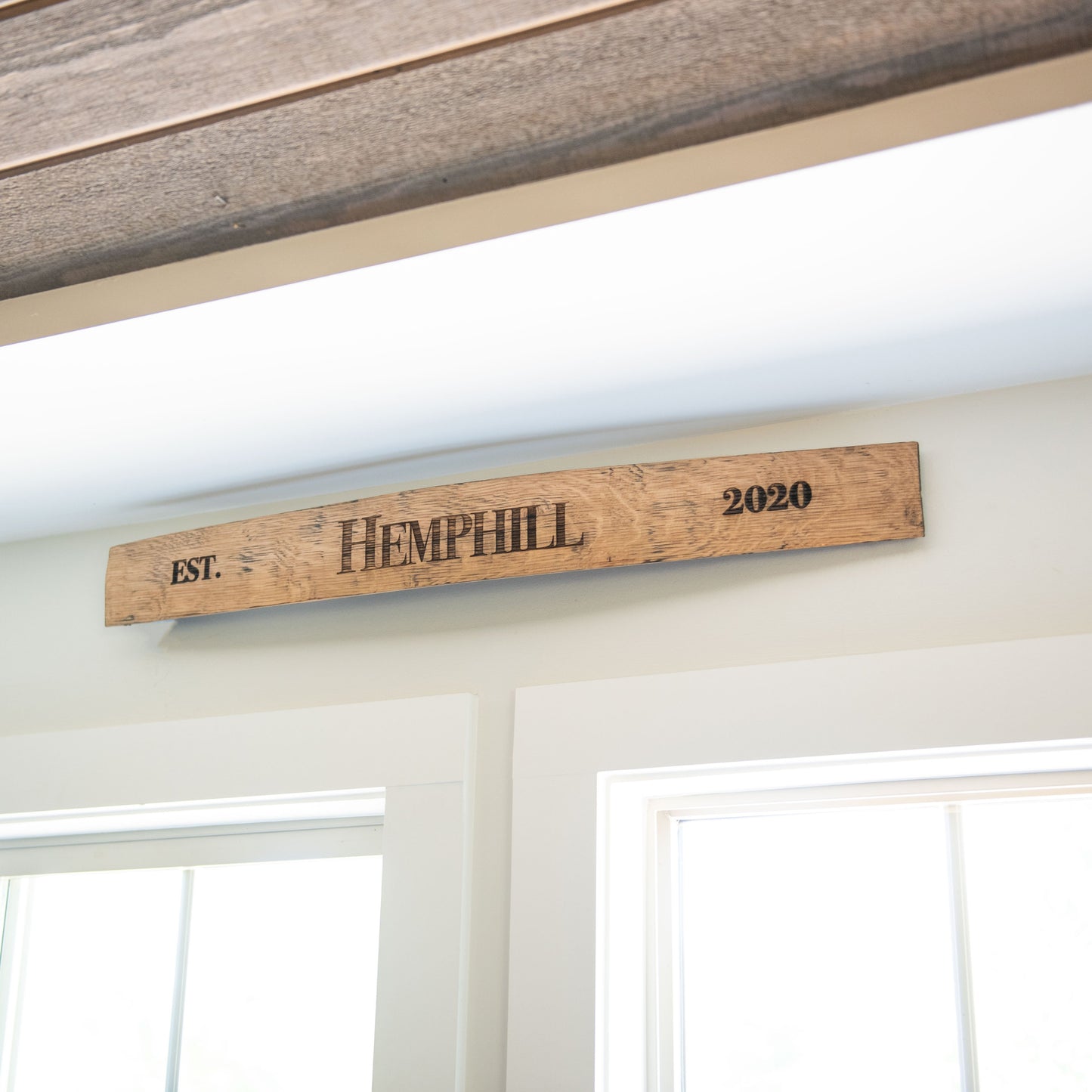 Personalized Family Name Sign From Tennessee Whiskey Barrel Stave - Wall Art