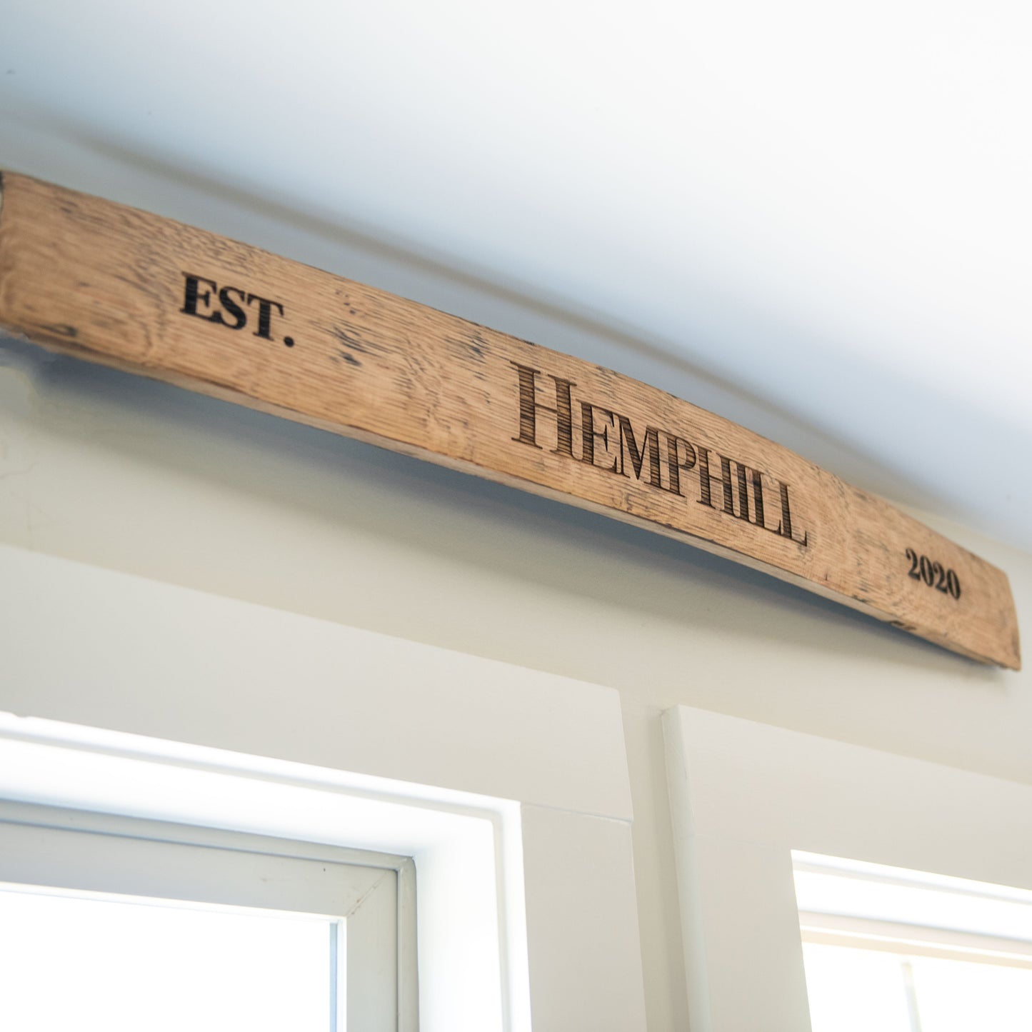 Personalized Family Name Sign From Tennessee Whiskey Barrel Stave - Wall Art