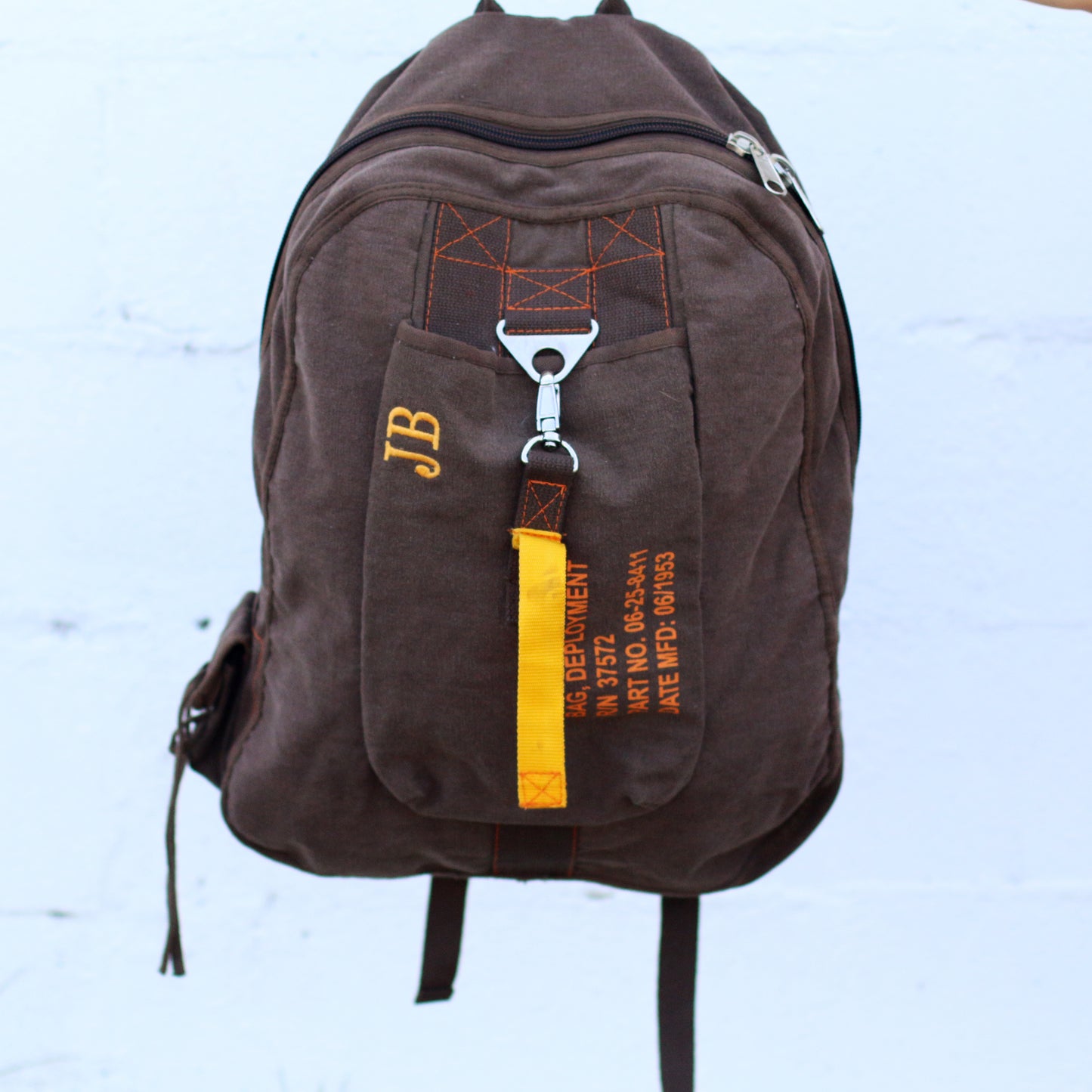 Vintage Military Flight Bag Backpack – Personalized Groomsmen Gift