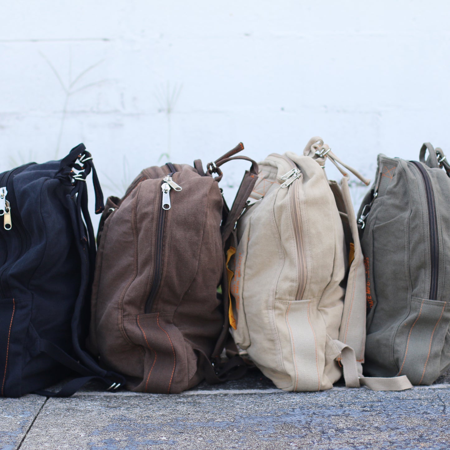 Vintage Military Flight Bag Backpack – Personalized Groomsmen Gift