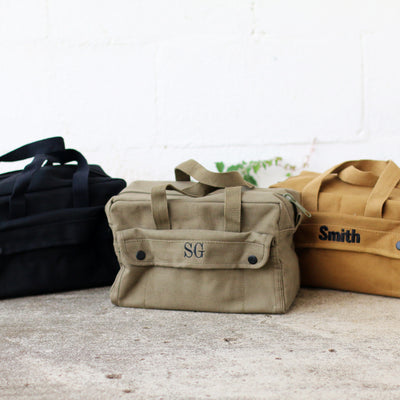 Military Style Mechanic’s Canvas Tool Bag – Personalized Groomsmen Gift
