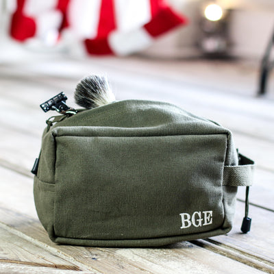 Shave Bag Dopp Kit Toiletry Bag – Personalized Groomsmen Gift