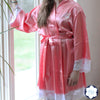 Personalized Satin Lace Robe – Bridesmaid Bridal Party Gifts