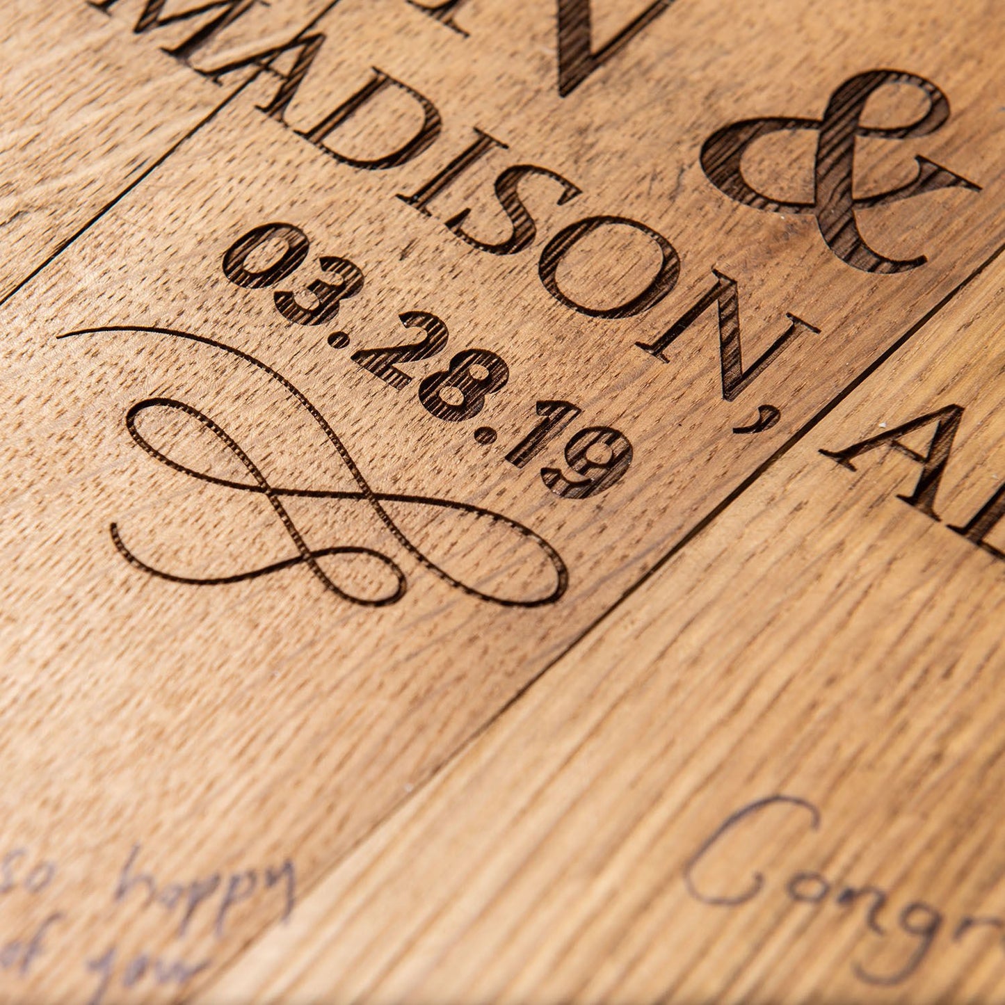 Personalized Tennessee Whiskey Barrel Head Wedding Guestbook Sign