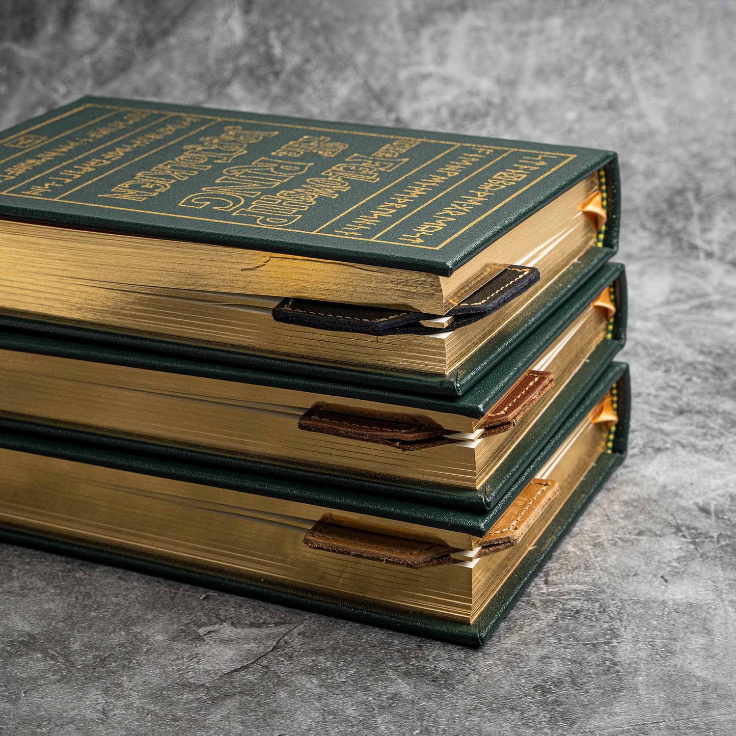 The Inkling Personalized Fine Leather Corner Bookmark