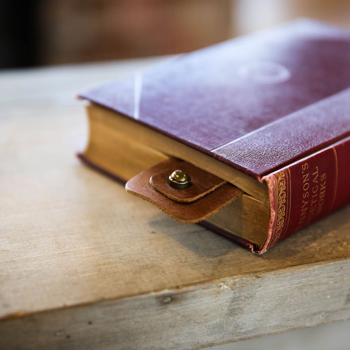 Personalized Fine Leather Double Bookmarks
