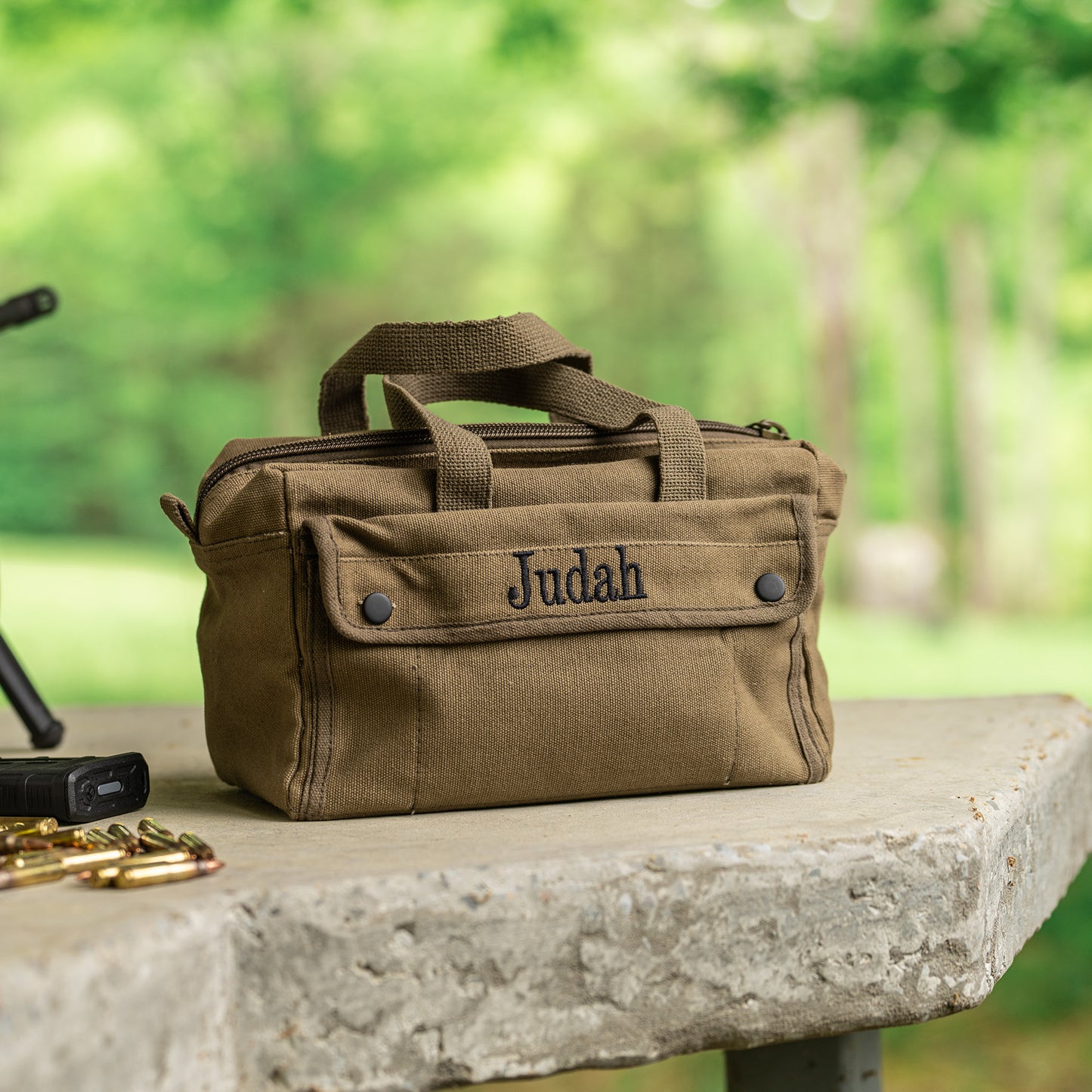 Military Style Mechanic’s Canvas Tool Bag – Personalized Groomsmen Gift