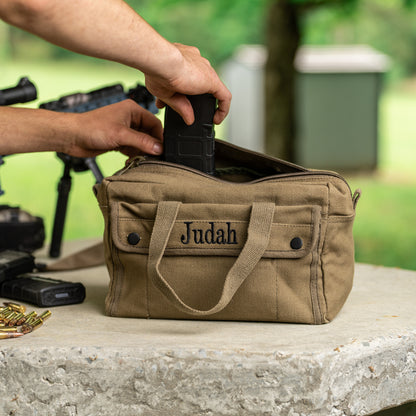 Military Style Mechanic’s Canvas Tool Bag – Personalized Groomsmen Gift