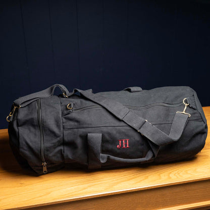 Vintage Military Duffel Travel Bag – Personalized Groomsmen Gift