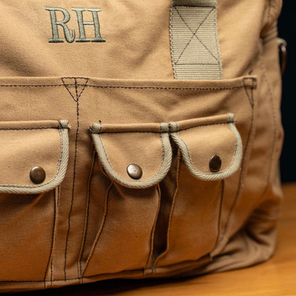 Vintage Military Overnight Travel Bag – Personalized Groomsmen Gift