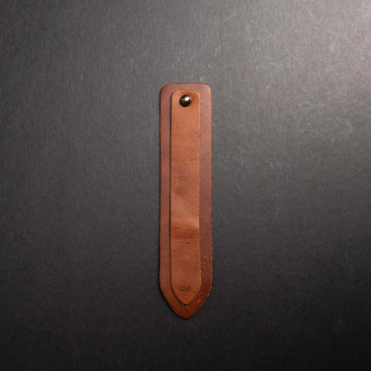 Personalized Fine Leather Double Bookmarks