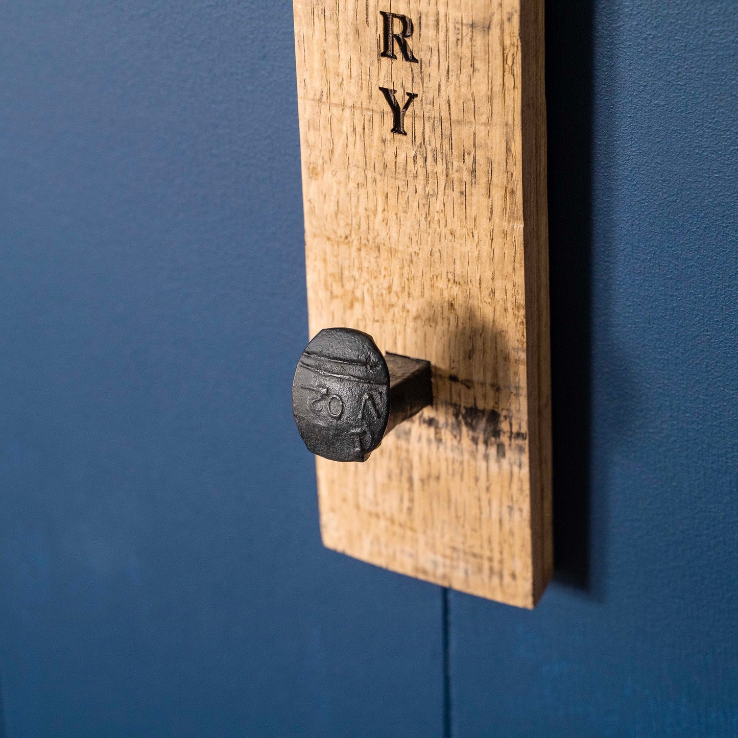 Tennessee Whiskey Barrel Stave Towel Hanger Wall Hooks - Wedding Newlyweds Gift
