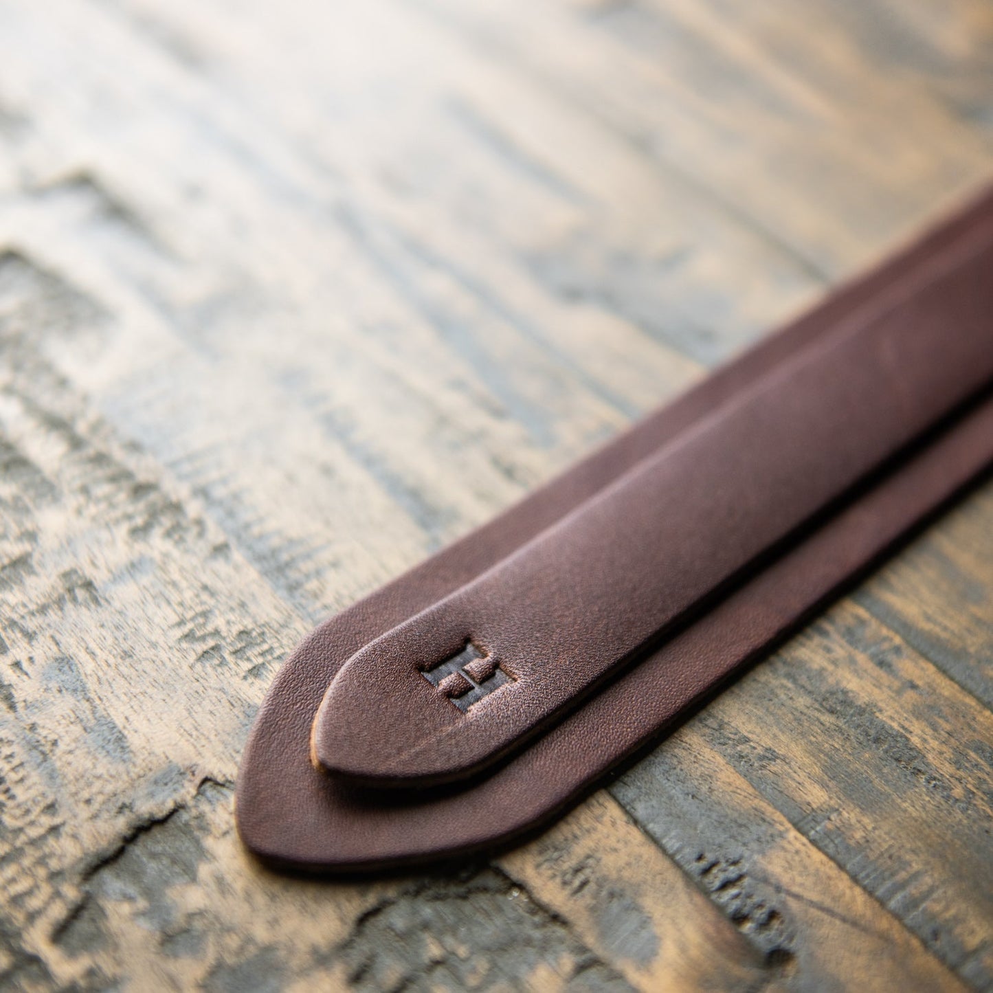 Personalized Fine Leather Double Bookmarks