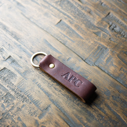 The Tucker Fine Leather Keychain Key ring