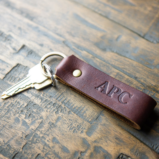 The Tucker Fine Leather Keychain Key ring