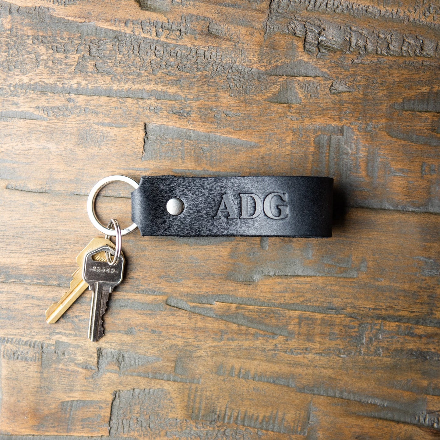 The Tucker Fine Leather Keychain Key ring