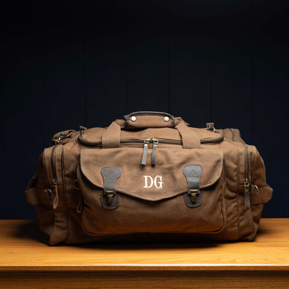 Military Style Weekender Travel Bag – Personalized Groomsmen Gift