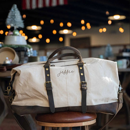 The Caroline Weekend Travel Duffel Bag – Personalized Bridesmaids Bridal Party Gifts