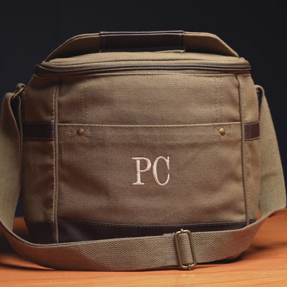 Personalized Insulated Beer Cooler Bag with Attached Bottle Opener
