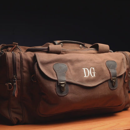Military Style Weekender Travel Bag – Personalized Groomsmen Gift