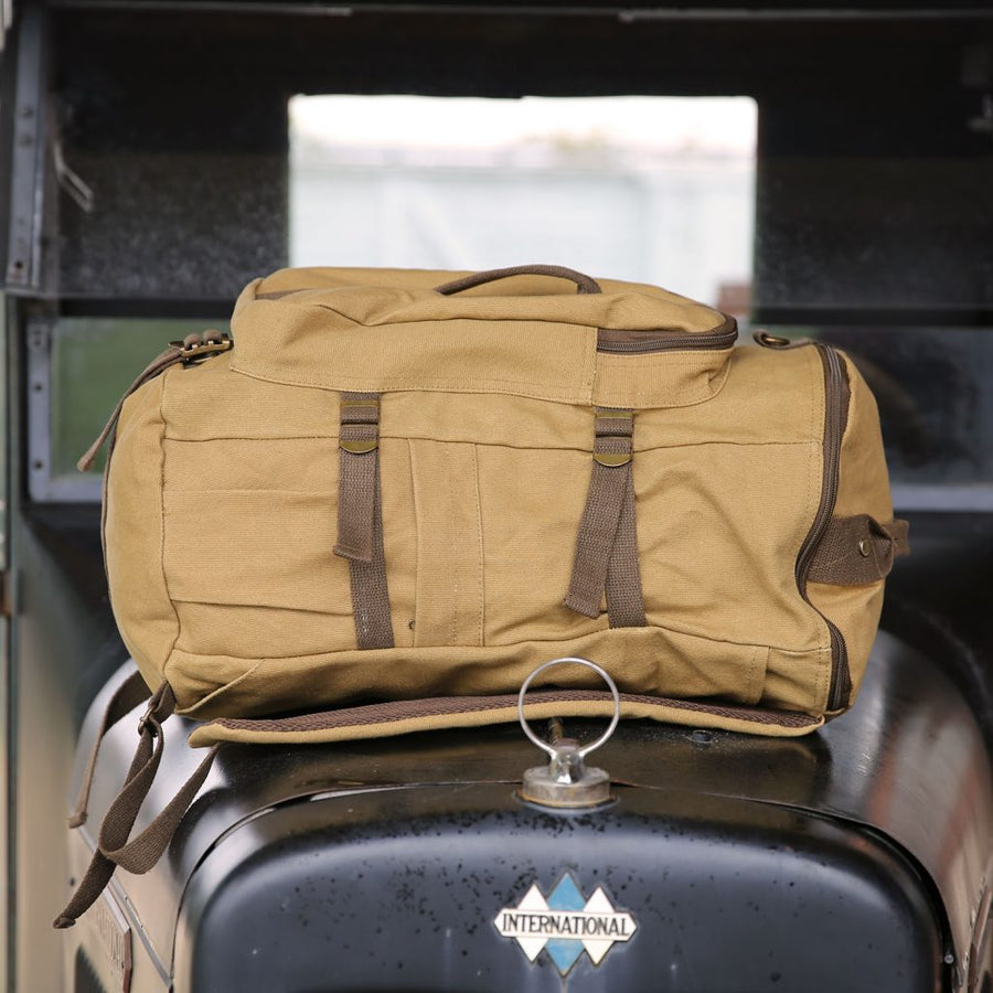 Military Service Duffel Backpack Travel Bag- Personalized Groomsmen Gift