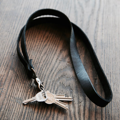 The Producer – Personalized Fine Leather Lanyard – With Swivel Clip