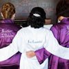 PLUS SIZE Personalized Satin Robe // Bridesmaid Gift
