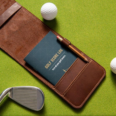 Fine Leather Golf Scorecard Holder