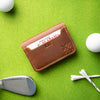 The Gates Golf Personalized Fine Leather Bifold Money Clip Wallet